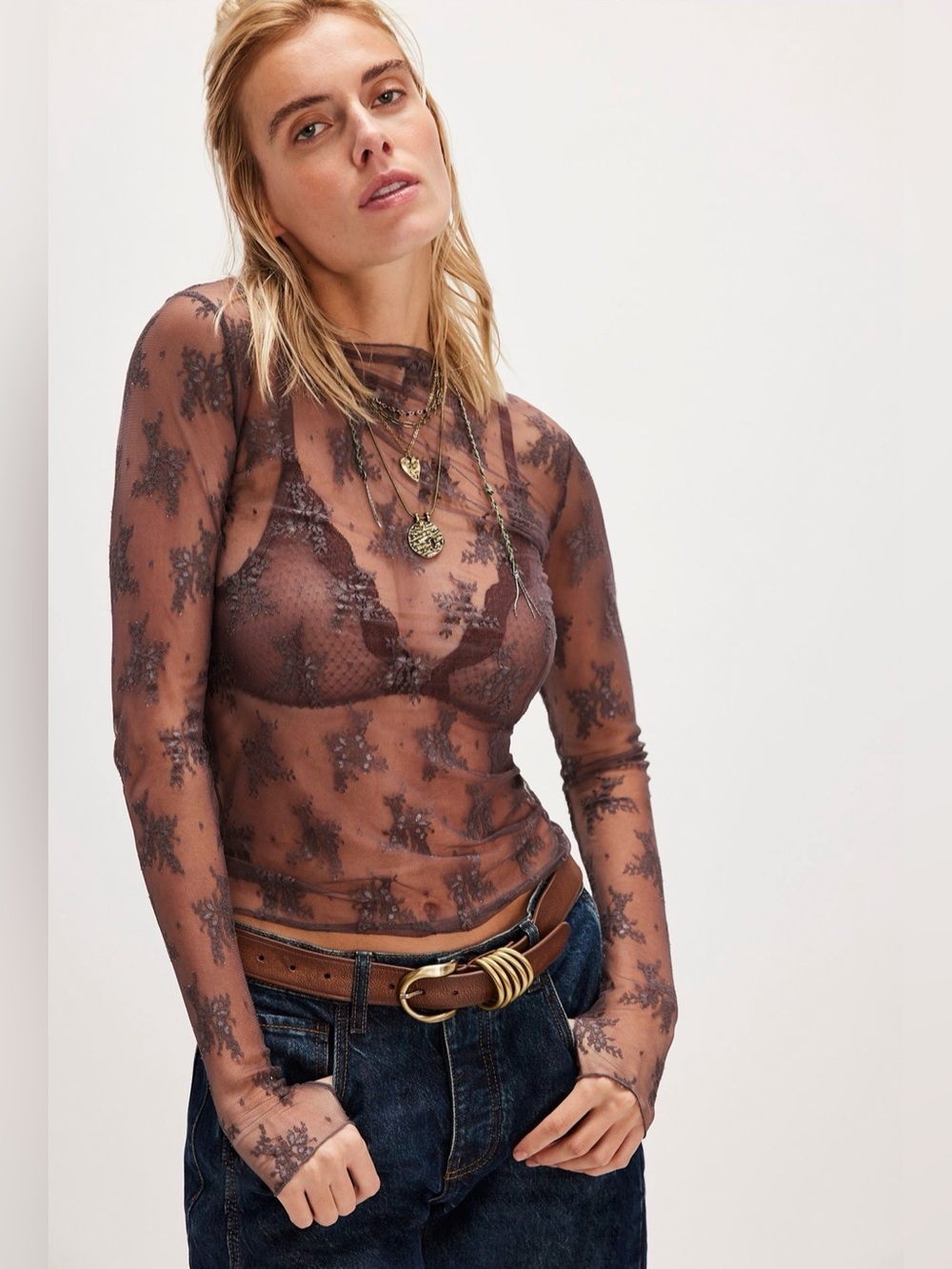 Free People Lady Lux Layering Top size M